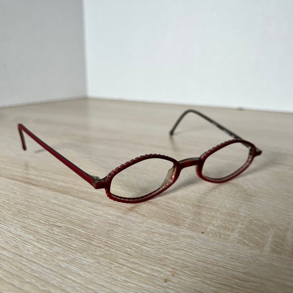 L.A. Eyeworks Sawtelle 938 Eyeglasses Red Frame One Pair RARE! Italy